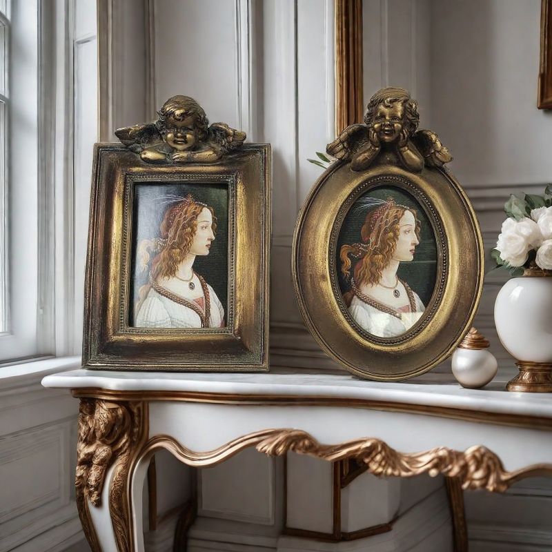 Vintage Resin Photo Frame Retro Ornaments