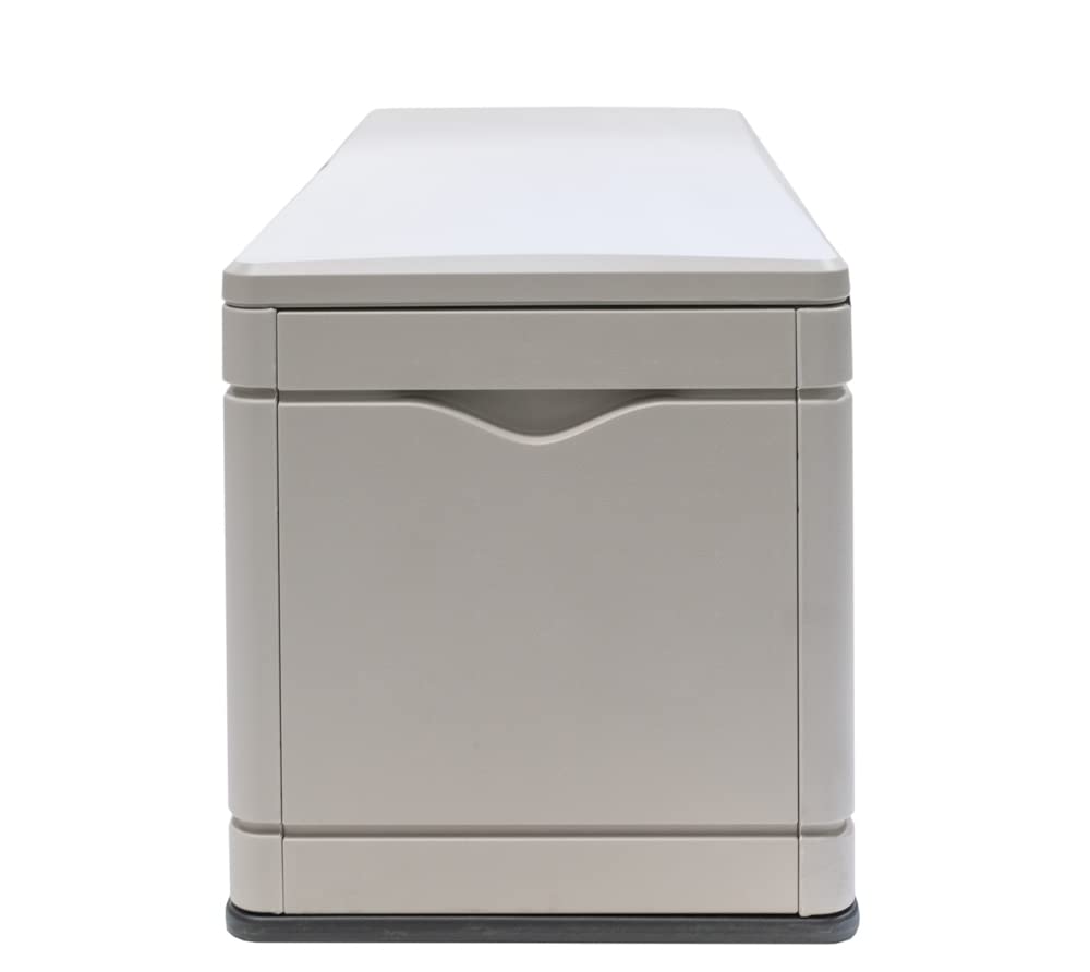 LIFETIME 60040 Deck Box, 130 Gallon, Desert Sand