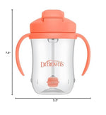 Dr. Brown's Milestones Baby's First Straw Cup, Training Cup with Weighted Straw, 9 oz/270 mL, BPA-free, 6m+, Dark Blue, 1-Pack