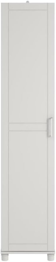 SystemBuild Callahan 16 Inch Utility Storage Cabinet in White