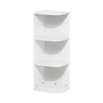 Furinno LUDER Book Shelf, 5-Cube Bookshelf, Reversible Bookcase, 9.4 x 19.5 x 31.5, Easy Assembly, for Living Room, Bedroom, Home Office, White