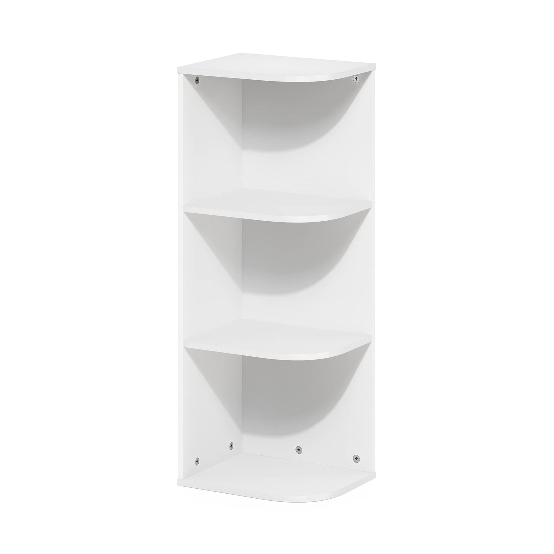 Furinno LUDER Book Shelf, 5-Cube Bookshelf, Reversible Bookcase, 9.4 x 19.5 x 31.5, Easy Assembly, for Living Room, Bedroom, Home Office, White