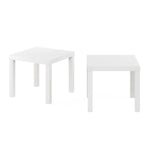 Furinno Classic Homey Square Parsons Side End Table, 1-Pack, Black