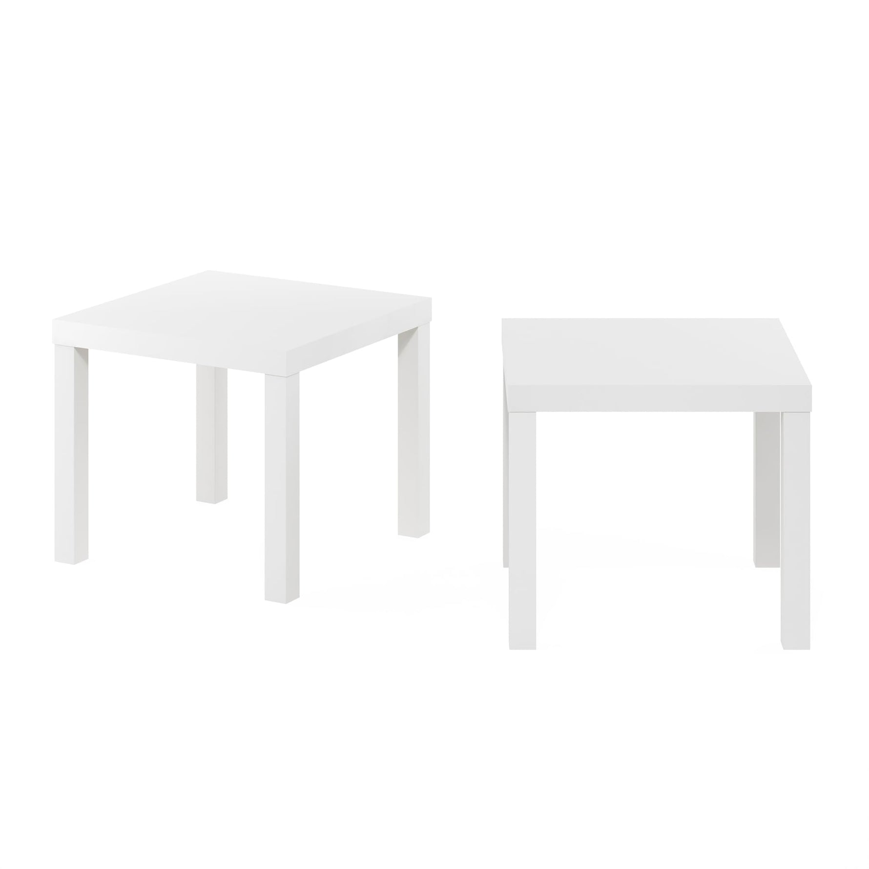 Furinno Classic Homey Square Parsons Side End Table, 1-Pack, Black