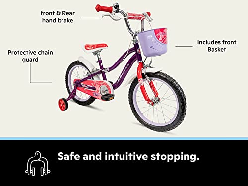 Schwinn Koen Bike, 16 Inch Bike for Kids Ages 3-7, SmartStart Ergonomic Design for Kids, Adjustable Seat Grows with your Child, Rear Coaster Brake and Front Caliper Brake, Training Bicycle