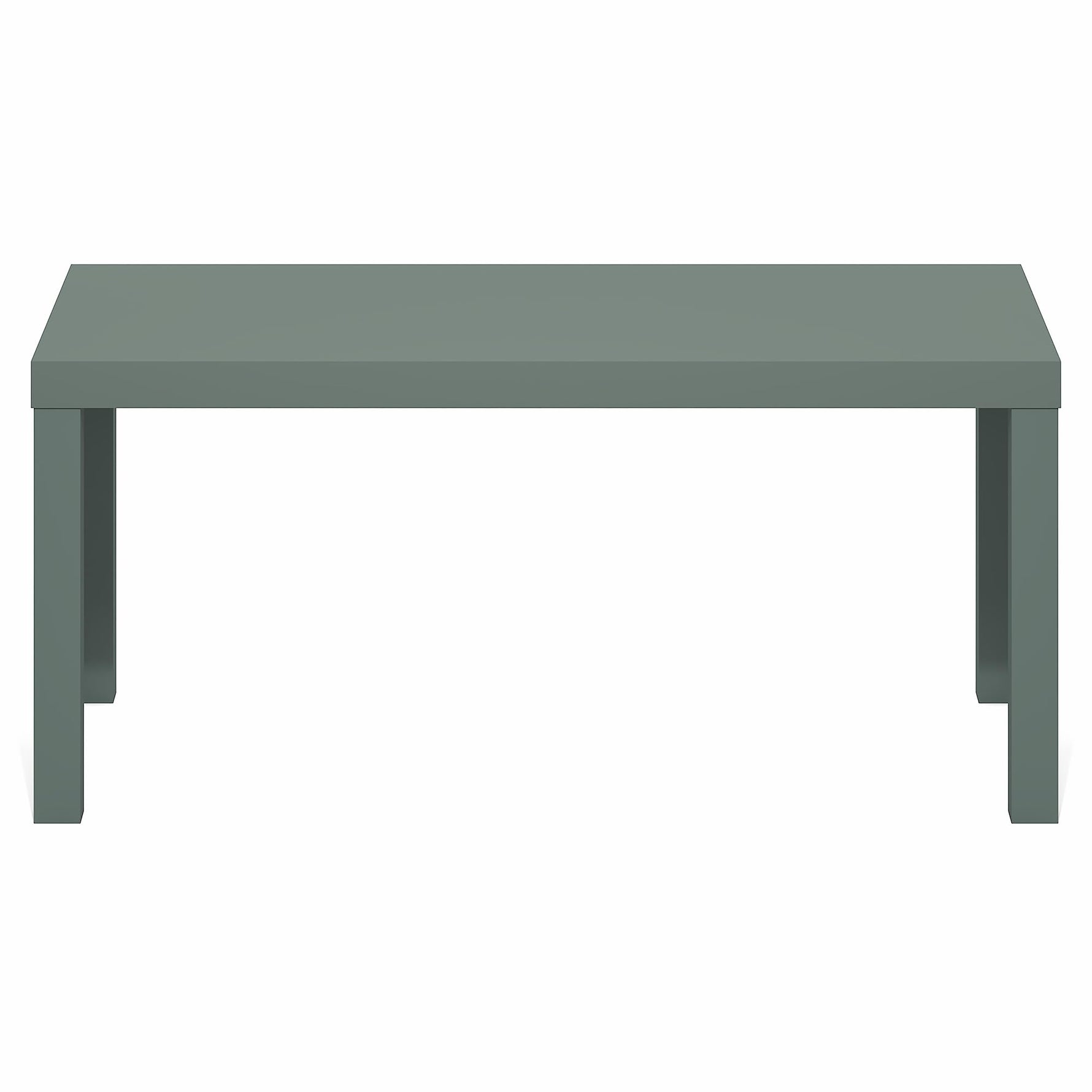 Furinno CLASSIC Coffee Table, Modern Rectangle Coffee Table with 1.8" Triple Thick Tabletop, Side Table, Toolless Assembly, for Living Room, Home Office, Black