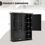 28" H x 23.5" W Wall Mount Medicine Cabinets with Adjustable Shelf and 2-Door for Bathroom Laundry Living Room