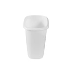 Rubbermaid Vanity Trash Can/Wastebasket 1.5-Gallons/6-Quarts White for Under Counter/Kitchen/Office/Bedroom/Bathroom