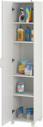 SystemBuild Callahan 16 Inch Utility Storage Cabinet in White