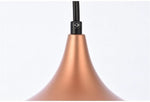 Nora 1-Light Mid-Century Aluminum Pendant - Honey Gold