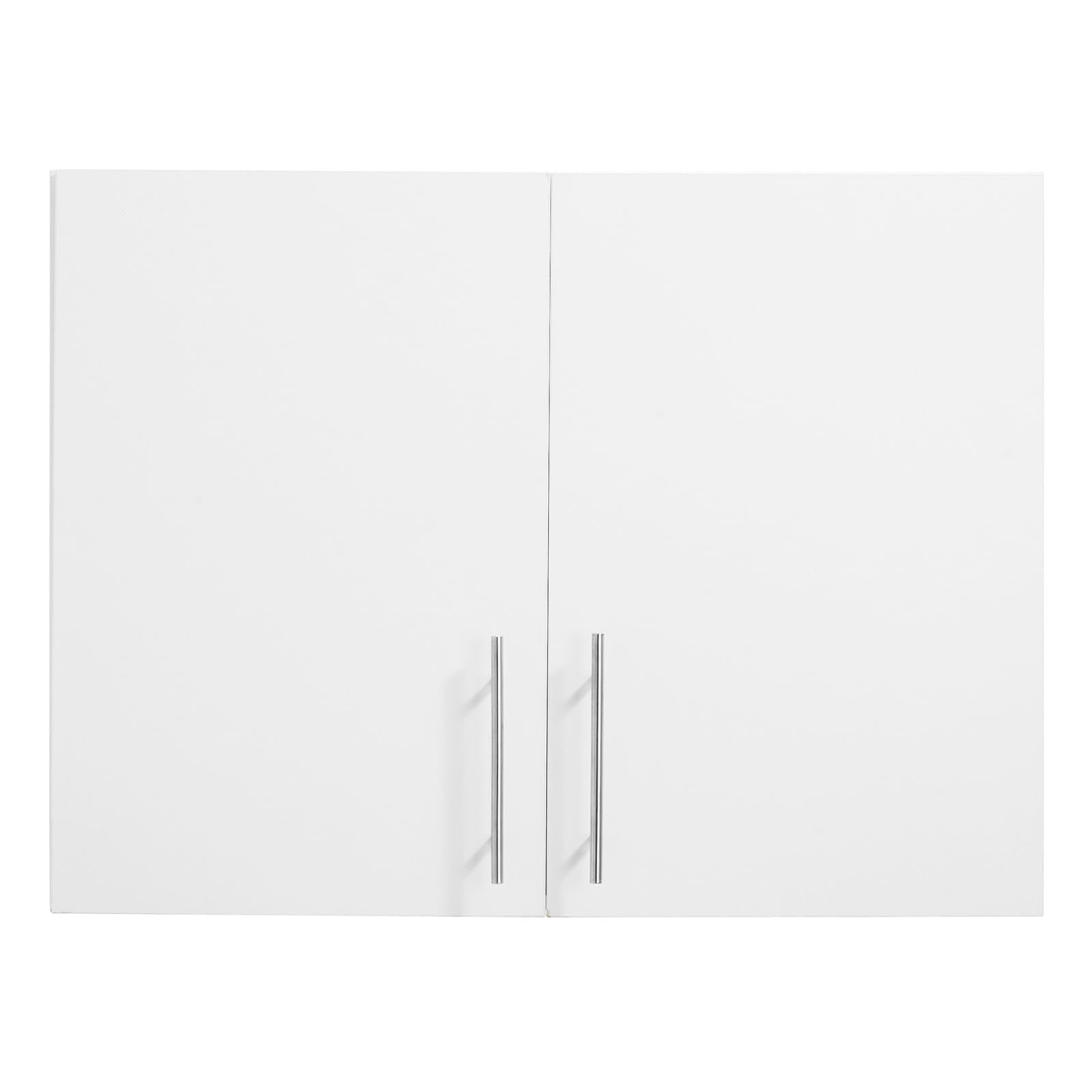 VEVOR Laundry Room Wall Cabinet, 2-Tier Wall Mounted Hanging Cabinet with Adjustable Shelf, Cupboard Storage with 2 Doors, for Kitchen, Bathroom, Laundry, 11.8 x 23.6 x 23.6 in (D x W x H), White
