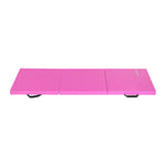 BalanceFrom 6x2 Feet 3-Panel Folding Gymnastics Mat – 2-Inch Thick Pad with Vinyl Surface and Carrying Handles for Tumbling, Yoga, Pilates, Home Workouts, and Martial Arts