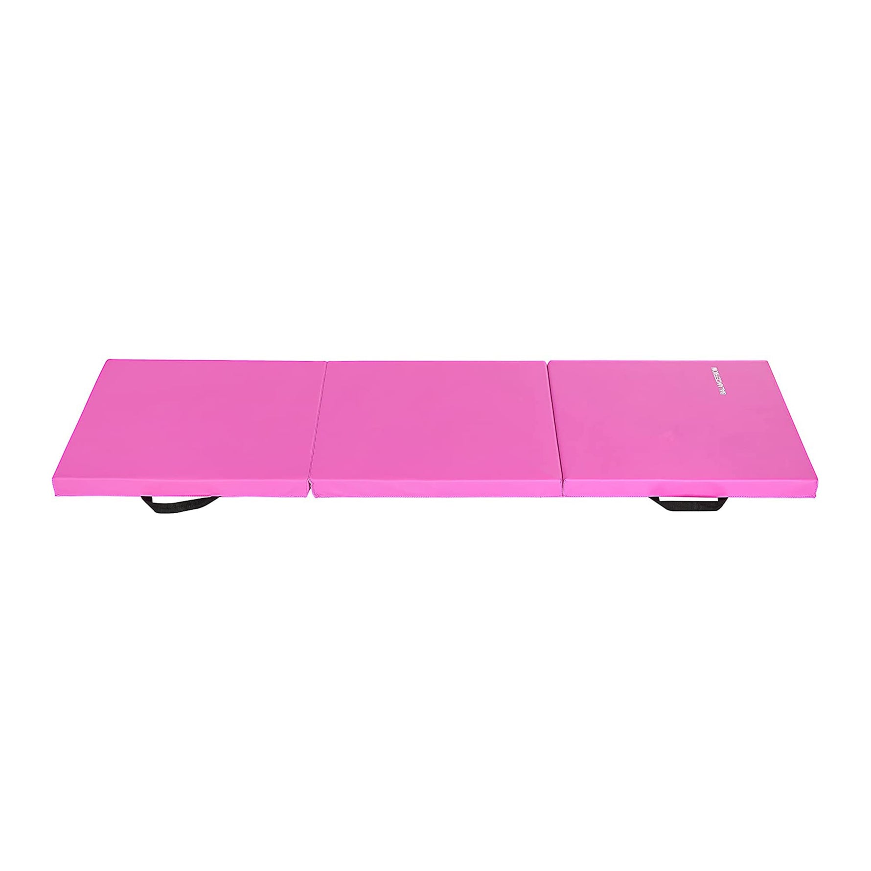 BalanceFrom 6x2 Feet 3-Panel Folding Gymnastics Mat – 2-Inch Thick Pad with Vinyl Surface and Carrying Handles for Tumbling, Yoga, Pilates, Home Workouts, and Martial Arts