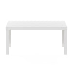 Furinno CLASSIC Coffee Table, Modern Rectangle Coffee Table with 1.8" Triple Thick Tabletop, Side Table, Toolless Assembly, for Living Room, Home Office, Black