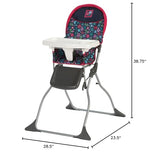 Cosco Kids Simple Fold Highchair for Baby, Simple Foldable High Chair, Convenient, Lightweight, and Compact Design, Comet