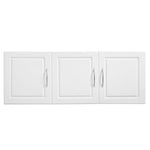 VEVOR Laundry Room Wall Cabinet, 2-Tier Wall Mounted Hanging Cabinet with Adjustable Shelf, Cupboard Storage with 2 Doors, for Kitchen, Bathroom, Laundry, 11.8 x 23.6 x 23.6 in (D x W x H), White