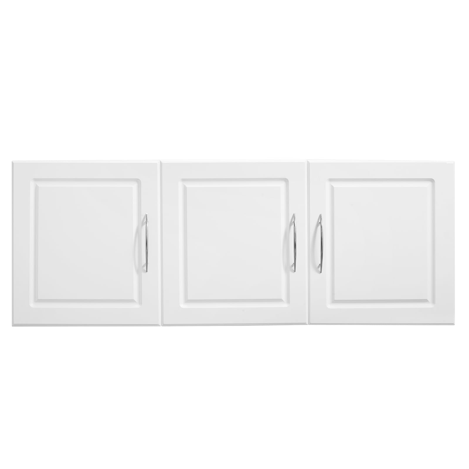 VEVOR Laundry Room Wall Cabinet, 2-Tier Wall Mounted Hanging Cabinet with Adjustable Shelf, Cupboard Storage with 2 Doors, for Kitchen, Bathroom, Laundry, 11.8 x 23.6 x 23.6 in (D x W x H), White