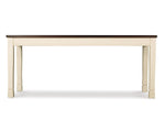 Signature Design by Ashley Whitesburg Cottage Rectangular Dining Bench, Brown & Antique White