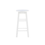 Linon Natural Barstool with Round Seat, 24-Inch