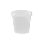 Rubbermaid Vanity Trash Can/Wastebasket 1.5-Gallons/6-Quarts White for Under Counter/Kitchen/Office/Bedroom/Bathroom