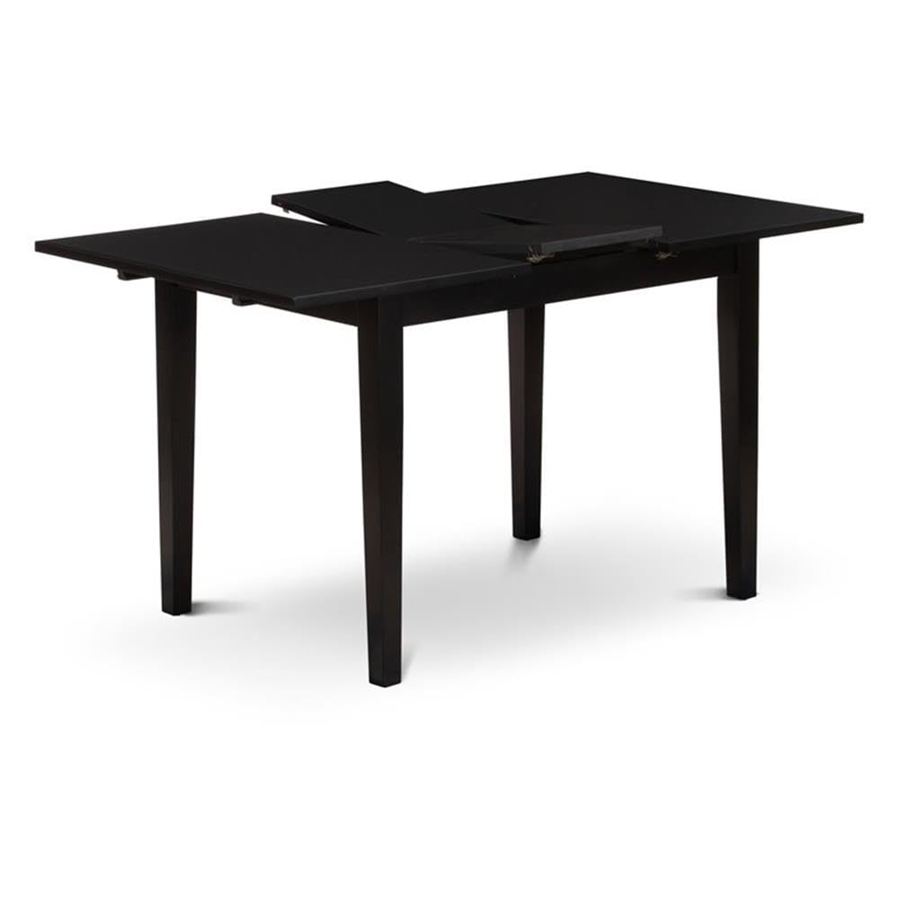East West Furniture NFT-MAH-T Norfolk Dining Room Table - a Rectangle kitchen Table Top with Butterfly Leaf, 32x54 Inch, Mahogany