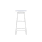 Linon Natural Barstool with Round Seat, 24-Inch