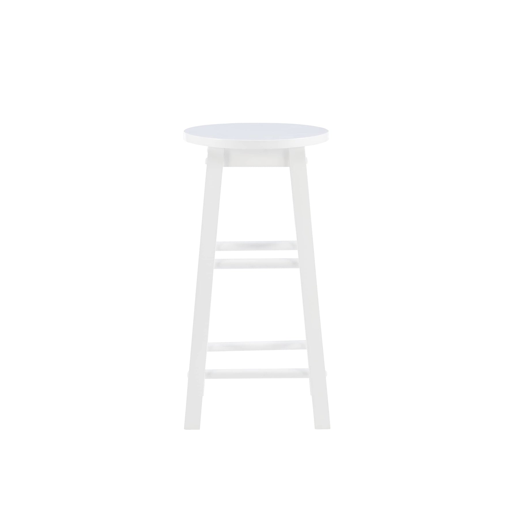 Linon Natural Barstool with Round Seat, 24-Inch
