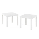 Furinno Classic Homey Square Parsons Side End Table, 1-Pack, Black