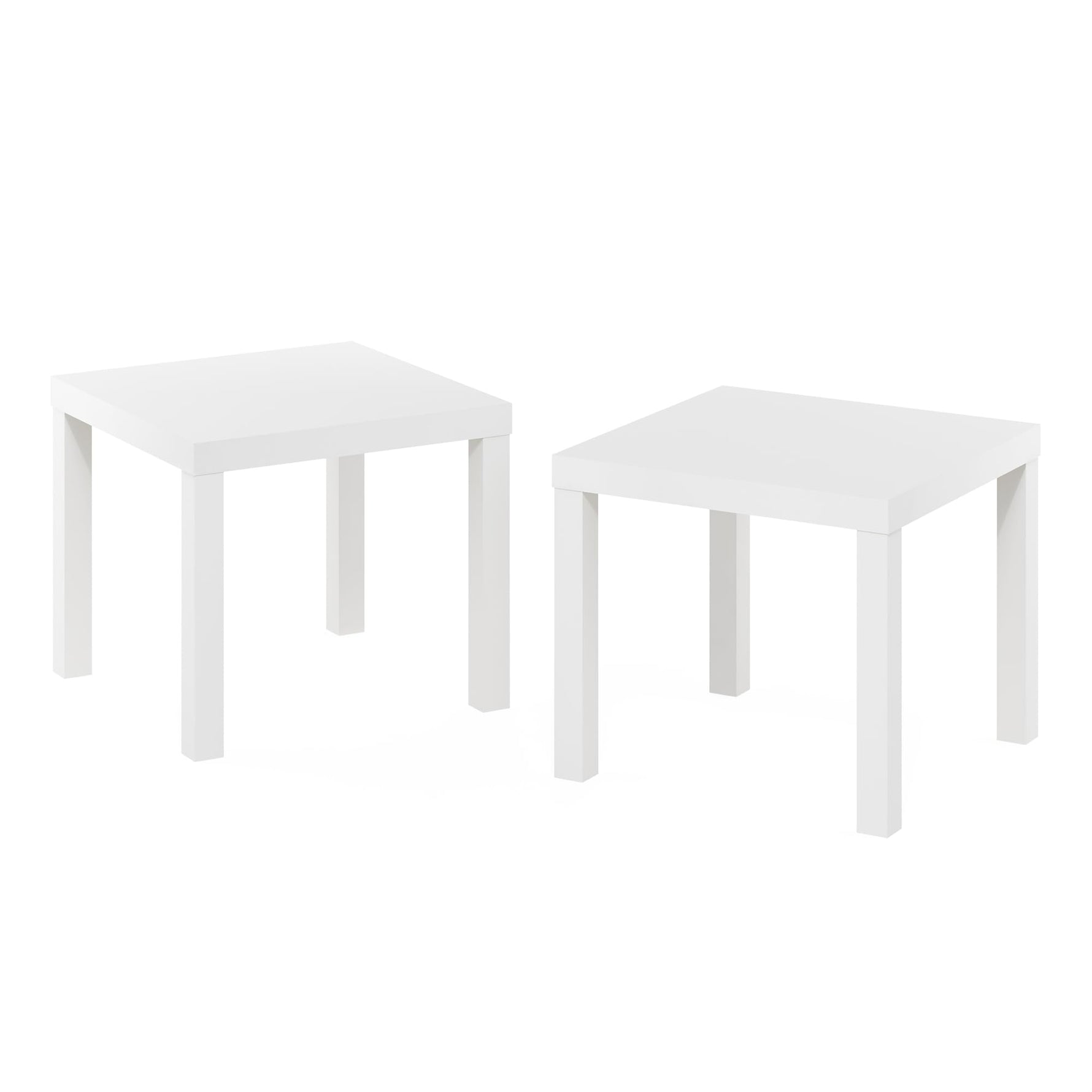 Furinno Classic Homey Square Parsons Side End Table, 1-Pack, Black