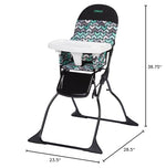 Cosco Kids Simple Fold Highchair for Baby, Simple Foldable High Chair, Convenient, Lightweight, and Compact Design, Comet