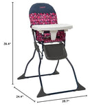 Cosco Kids Simple Fold Highchair for Baby, Simple Foldable High Chair, Convenient, Lightweight, and Compact Design, Comet