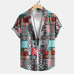 3D Personalized Printing T-shirt Summer Loose Short Sleeve Lapel Shirt Casual Streetwear Clothing For Men
