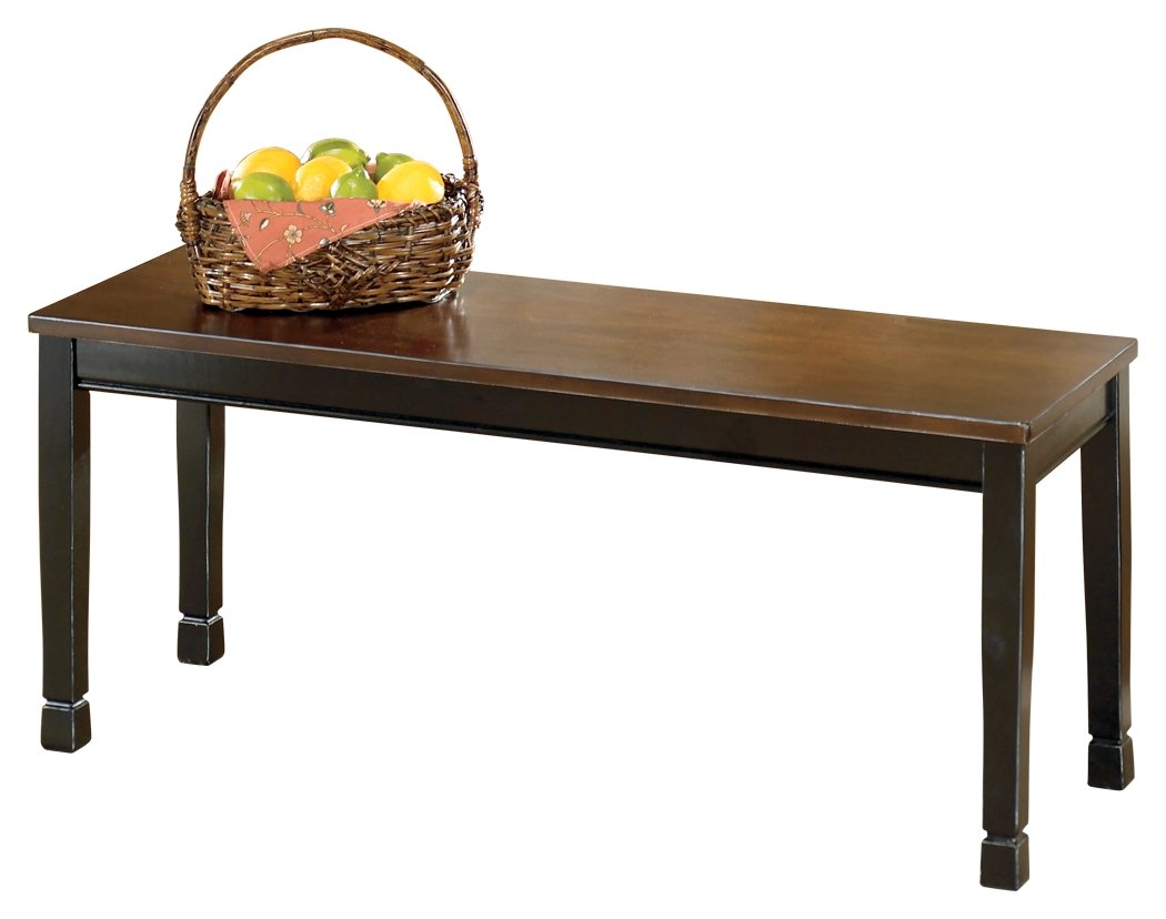 Signature Design by Ashley Whitesburg Cottage Rectangular Dining Bench, Brown & Antique White