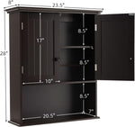 28" H x 23.5" W Wall Mount Medicine Cabinets with Adjustable Shelf and 2-Door for Bathroom Laundry Living Room