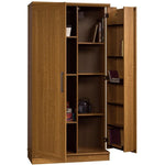 Sauder HomePlus Kitchen Storage Pantry Cabinet with Swing Door Storage and Adjustable Shelves, in Soft White finish