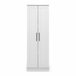 Furinno PASIR Book Shelf, 3-Tier Bookshelf, Storage Shelves Bookcase, 9.7 x 23.7 x 31.5, for Living Room, Bedroom, Home Office, Plain White
