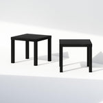 Furinno CLASSIC Coffee Table, Modern Rectangle Coffee Table with 1.8" Triple Thick Tabletop, Side Table, Toolless Assembly, for Living Room, Home Office, Black