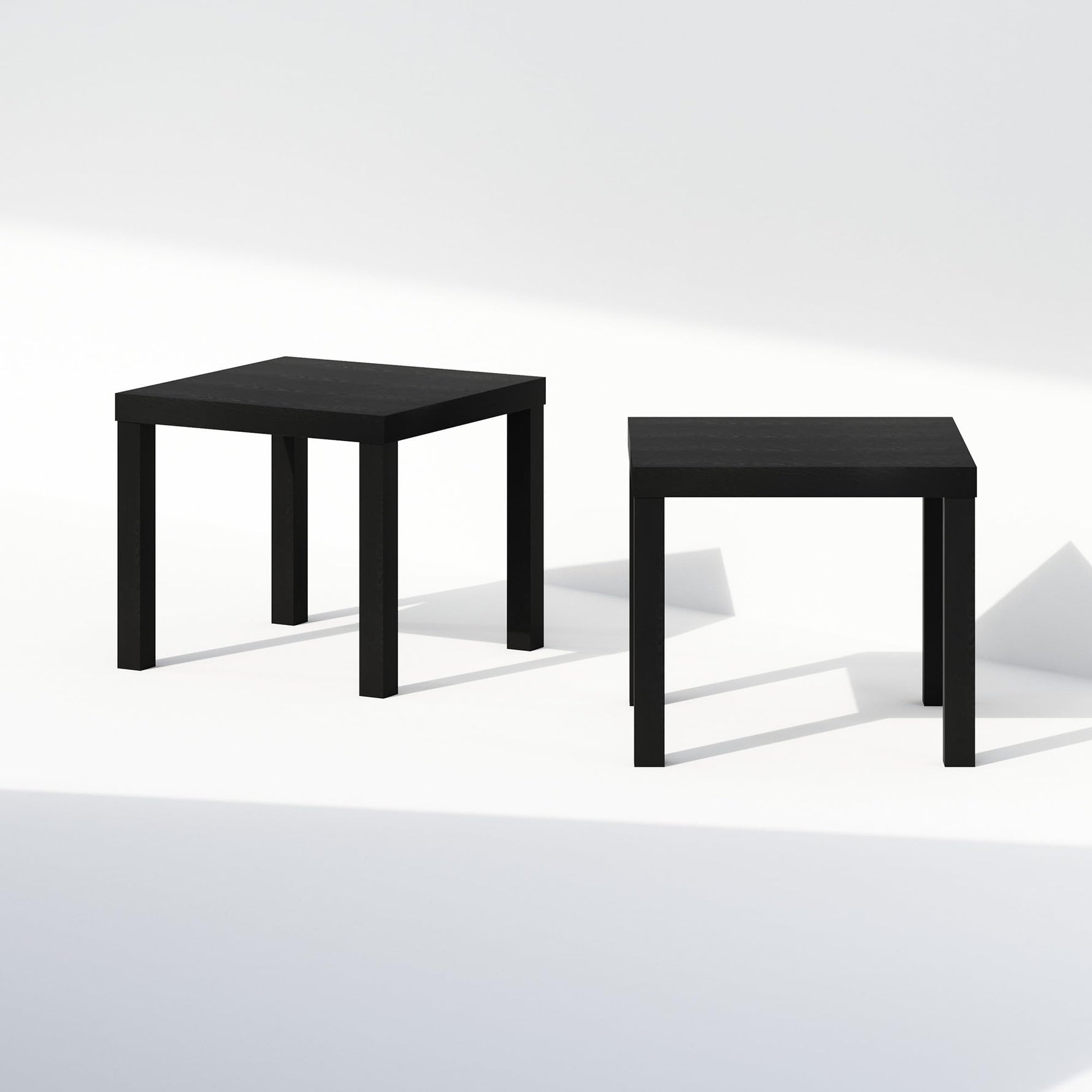 Furinno CLASSIC Coffee Table, Modern Rectangle Coffee Table with 1.8" Triple Thick Tabletop, Side Table, Toolless Assembly, for Living Room, Home Office, Black