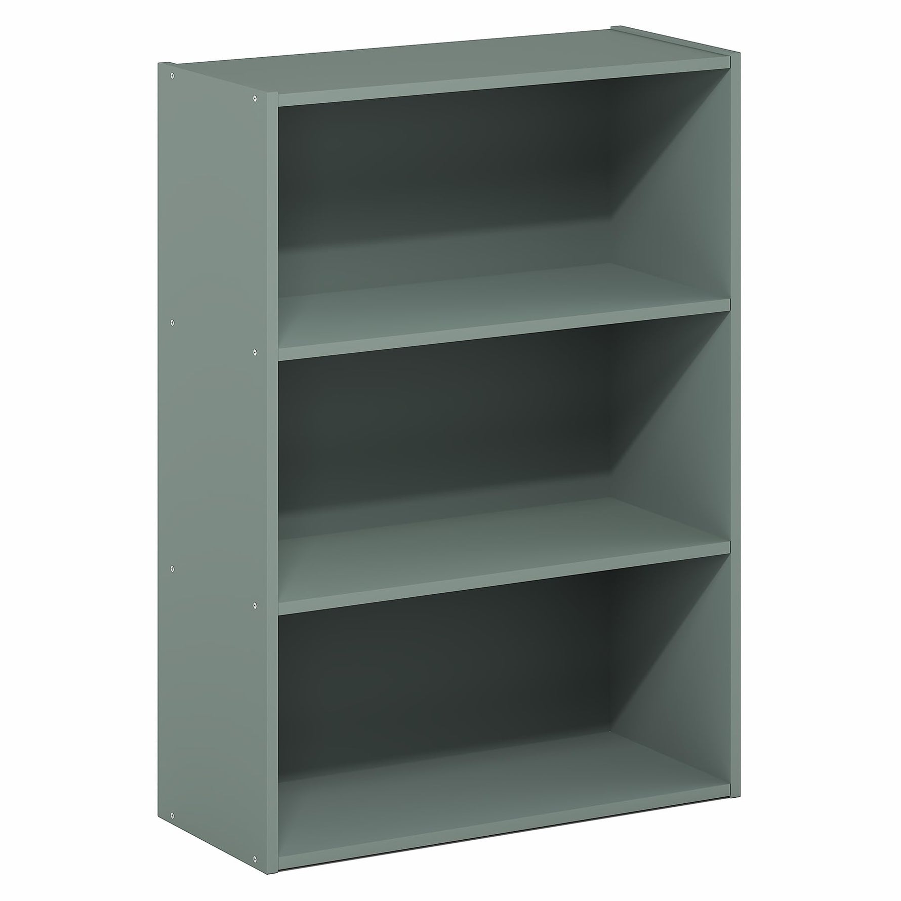 Furinno PASIR Book Shelf, 3-Tier Bookshelf, Storage Shelves Bookcase, 9.7 x 23.7 x 31.5, for Living Room, Bedroom, Home Office, Plain White