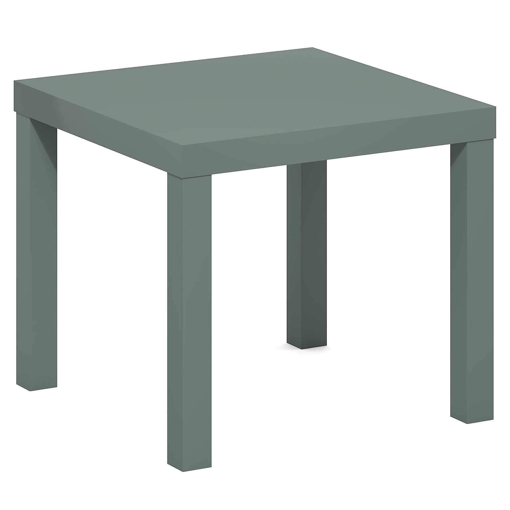 Furinno Classic Homey Square Parsons Side End Table, 1-Pack, Black