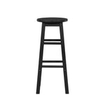 Linon Natural Barstool with Round Seat, 24-Inch