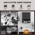 28" H x 23.5" W Wall Mount Medicine Cabinets with Adjustable Shelf and 2-Door for Bathroom Laundry Living Room