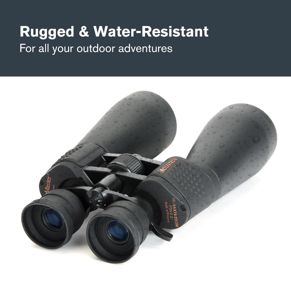 Celestron SkyMaster 15x70 Astronomy Binoculars – Bestselling Binoculars for Stargazing & Long-Range Viewing – Includes Tripod Adapter & Carry Case – Multi-Coated Optics