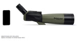 Celestron 52250 Ultima 20-60x80mm Angled Refractor Spotting Scope Telescope with Multi-Coated Optics, Waterproof Rubber Tubing and Soft Carry Case, Green