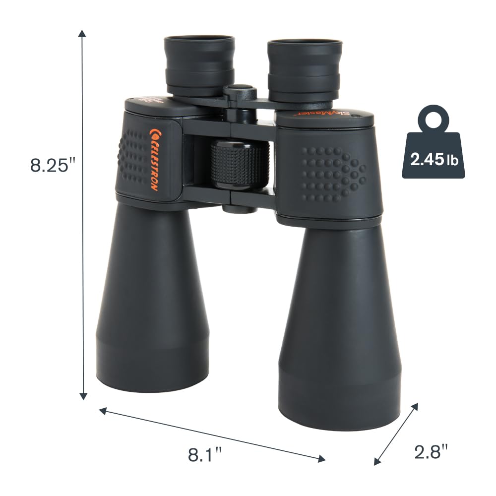 Celestron SkyMaster 15x70 Astronomy Binoculars – Bestselling Binoculars for Stargazing & Long-Range Viewing – Includes Tripod Adapter & Carry Case – Multi-Coated Optics