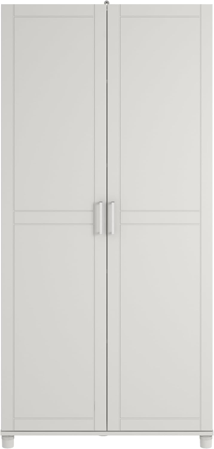 SystemBuild Callahan 36" Utility Storage Cabinet in White