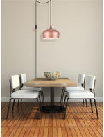 Nora 1-Light Mid-Century Aluminum Pendant - Honey Gold