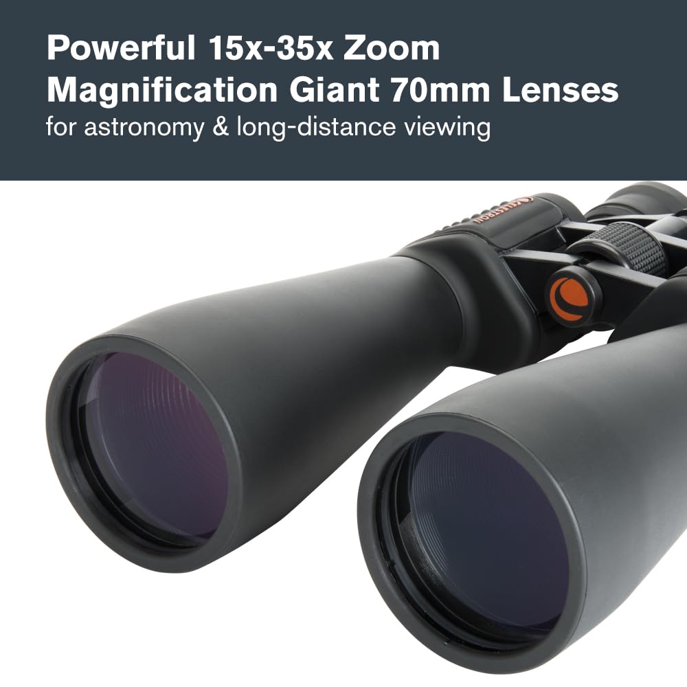 Celestron SkyMaster 15x70 Astronomy Binoculars – Bestselling Binoculars for Stargazing & Long-Range Viewing – Includes Tripod Adapter & Carry Case – Multi-Coated Optics