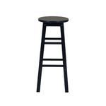 Linon Natural Barstool with Round Seat, 24-Inch