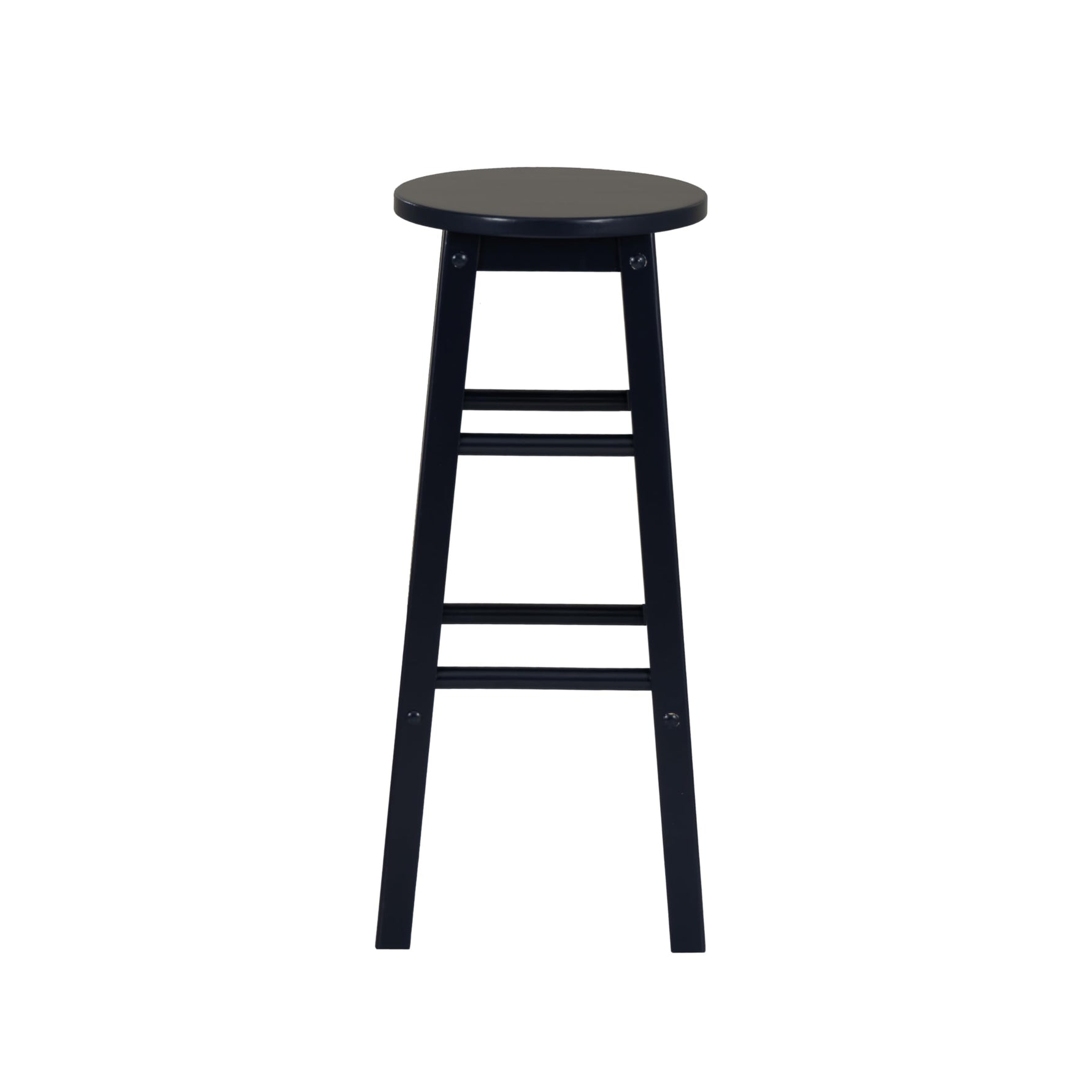 Linon Natural Barstool with Round Seat, 24-Inch